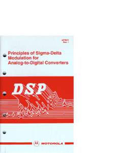 APR8 - Principles of Sigma-Delta Modulation for Analog-to-Digital Converters