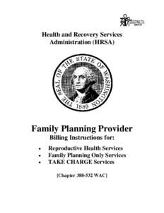 Health Resources and Services Administration / Government of Washington / Take Charge