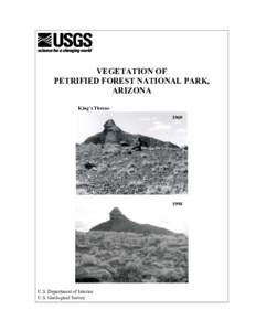 VEGETATION OF PETRIFIED FOREST NATIONAL PARK, ARIZONA King’s Throne 1969