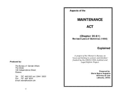 Booklet on Maintenance Act.pub