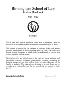 Microsoft Word - BSL Student Handbook 2014