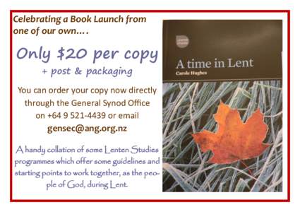 Celebrating a Book Launch from one of our own…. Only $20 per copy + post & packaging