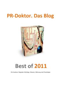 PR-Doktor. Das Blog Best of 2011