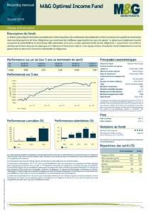 Reporting mensuel  M&G Optimal Income Fund 30 avril 2016 Classe A-H en euros