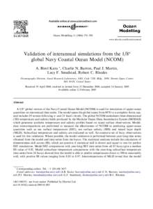 Earth / Aquatic ecology / Physical oceanography / Sea surface temperature / Ocean observations / Buoy / Mixed layer / National Data Buoy Center / Global climate model / Atmospheric sciences / Meteorology / Oceanography