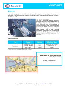 Economy of Vancouver / Ioco /  Port Moody / Port Moody / Port of Vancouver / Burrard Inlet / Port / Vancouver / Geography of Canada / British Columbia