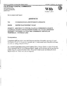 California Coastal Commission Staff Report and Recommendation on Coastal Development Permit Application No[removed]Newport Property Ventures LLC, Newport Beach)