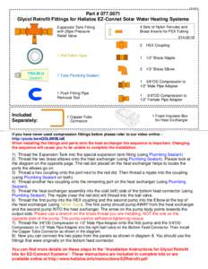 ose-ple-ts  Part # Glycol Retrofit Fittings for Heliatos EZ-Connet Solar Water Heating Systems Expansion Tank Fitting with 25psi Pressure