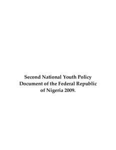 Microsoft Word - Second National Youth Policy doc - New 2009.doc