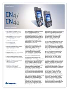 Product profile  CN4/ CN4e Mobile Computer