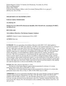 [Federal Register Volume 79, Number 228 (Wednesday, November 26, [removed]Rules and Regulations] [Pages[removed]From the Federal Register Online via the Government Printing Office [www.gpo.gov] [FR Doc No: [removed]