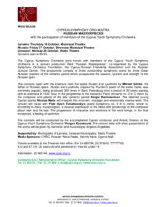 Microsoft Word - CySO - Russian Masterpieces 16-20Oct14 - Press release.doc