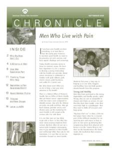 SEPTEMBER[removed]Men Who Live with Pain by Penney Cowan, Executive Director, ACPA  INSIDE