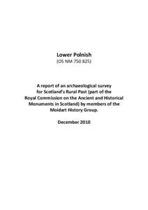 Lower Polnish (OS NMA report of an archaeological survey for Scotland’s Rural Past (part of the Royal Commission on the Ancient and Historical