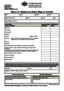 Approved Form Customs Act 1901 Section 64AA FORM 5 - Part Three (Replaces Prescribed Form 5AA)