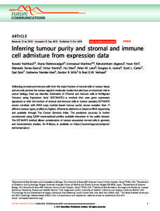 Ovarian cancer / Stromal cell / The Cancer Genome Atlas / Carcinogenesis / Breast cancer / Immunotherapy / Cancer / Sex cord-gonadal stromal tumour / Medicine / Oncology / Gynaecological cancer