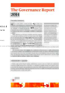 The Governance Report 2014 Executive Summary H