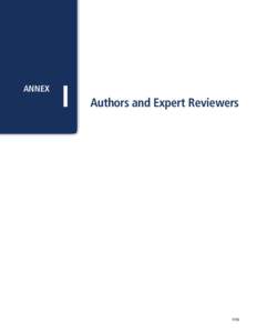 Annex I - Authors and Expert Reviewers