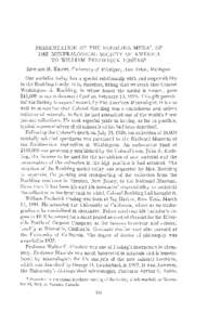 PRESENTATION OF THE ROEBLING MEDAL OF THE MINERALOGICAL SOCIETY OF AMERICA TO WILLIAM FREDERICK FOSHAG* Enwano H. Knaus, Uni.aersityoJ Michigan, Ann Arbor, Michigan. Our medalist today has a special relationship with and