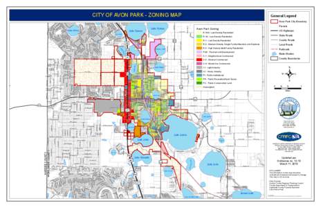 CITY OF AVON PARK - ZONING MAP  S Angelo Lake Rd S Christy Jo Dr