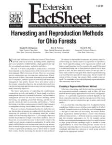 FactSheet Extension F[removed]School of Natural Resources, 2021 Fyffe Rd., Kenny Road, Columbus, OH