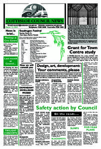 COTTESLOE COUNCIL NEWS Email: [removed] Website: cottesloe.wa.gov.au March 12, 2005 Telephone: [removed]Facsimile: [removed]News in