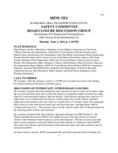 [removed]MINUTES KANKAKEE AREA TRANSPORTATION STUDY  SAFETY COMMITTEE