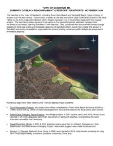 Coastal engineering / Coastal geography / Beach nourishment / Oceans / Cape Cod Canal / Coastal management / United States Army Corps of Engineers / Cape Cod / Dredging / Physical geography / Barnstable County /  Massachusetts / Geography of Massachusetts