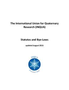 Climate change / International Union for Quaternary Research / Quaternary / Constitution of Bahrain / Earth / Science / Inter-Parliamentary Union