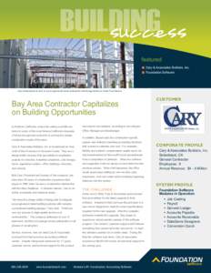 BUILDING success featured Cary & Associates Builders, Inc. Foundation Software