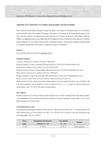 Appendix XIV Detection of Aconitine, Hypaconitine and Mesaconitine  Appendix XIV: Detection of Aconitine, Hypaconitine and Mesaconitine The Aconitum diester alkaloids mainly include aconitine, mesaconitine and hypaconiti