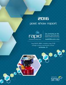 2016 post show report 3D MANUFACTURING EVENT  rapid3Devent.com