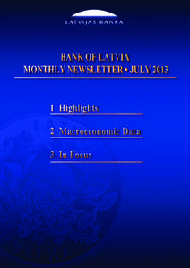 Bank of Latvia Monthly Newsletter July 2013
