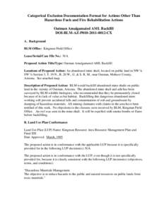 National Environmental Policy Act / Mining / Arizona / Geography of the United States / Geography of Arizona / Kingman /  Arizona / Oatman /  Arizona