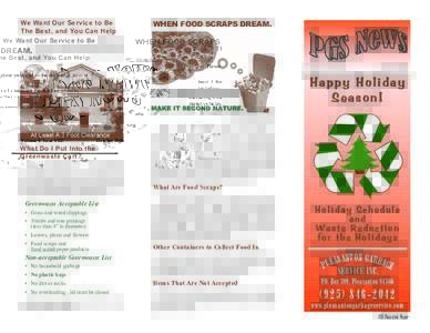 Water conservation / Recycling / Energy conversion / Christmas and holiday season / Gift wrapping / Paper bag / Paper recycling / Christmas tree / Pleasanton /  California / Waste container / Christmas music