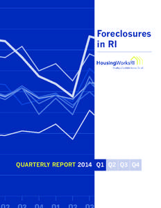 Foreclosures in RI QUARTERLY REPORT 2014 Q1 Q2 Q3 Q4  1.8