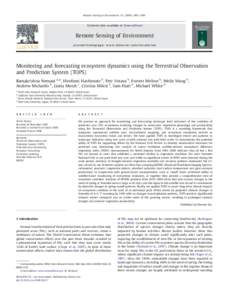 Monitoring and forecasting ecosystem dynamics using the Terrestrial Observation and Prediction System (TOPS)