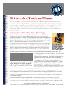 Mg Showcase Issue 18, Winter 2012, Page 1  IMA Awards of Excellence Winners ®