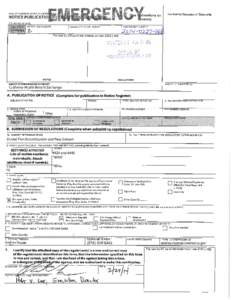 Title 10, California Code of Regulations Adopt Section 6424 to read: Section 6424: Standalone Dental Plan (SADP) Issuer 2015 Renewal Application The purpose of this section is to set forth the requirements for eligible 