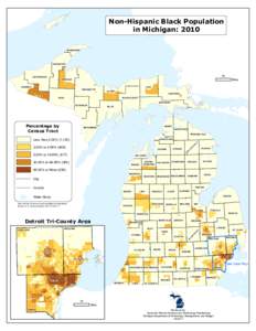 Non-Hispanic Black Population in Michigan: 2010 KEWEENAW HOUGHTON