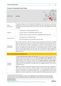 [removed][removed]SER/C2 Country Factsheet South Italy