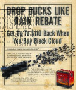 DROP DUCKS LIKE RAIN REBATE ® Get Up To $110 Back When You Buy Black Cloud