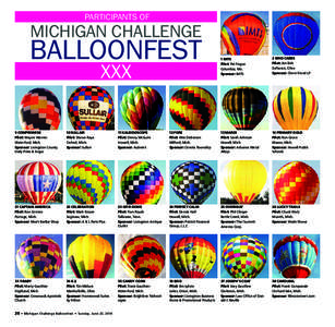 PARTICIPANTS OF  MICHIGAN CHALLENGE BALLOONFEST XXX