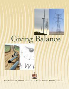 Giving Balance  NEW BRUNSWICK ENERGY AND