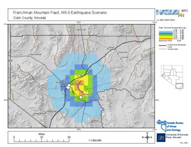 MR2  Frenchman Mountain Fault, M6.6 Earthquake Scenario