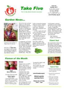 Take Five The 5 A Day Market Garden newsletter Issue 10 OctoberA Day Market Garden