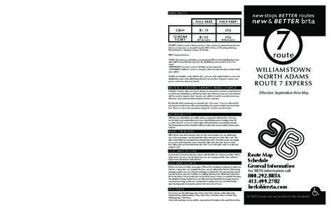 FARE FACTS  new stops BETTER routes FULL FARE