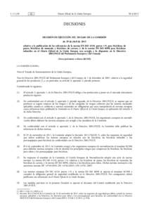 DECISIÓN  DE  EJECUCIÓN  (UEDE  LA  COMISIÓN  -  de  29  de  abril  derelativa  a  la  publicación  de  las  referencias  de  la  norma  EN  ISO  4210,  partes  1-9,  para  bicicletas  de  p