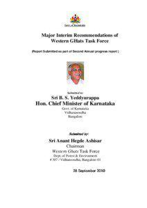 Govt. of Karnataka  Major Interim Recommendations of