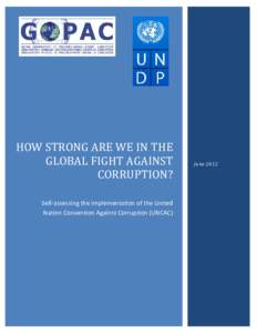 HOW STRONG ARE WE IN THE GLOBAL FIGHT AGAINST cORRUPTION?